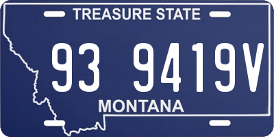 MT license plate 939419V