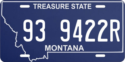 MT license plate 939422R