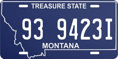 MT license plate 939423I
