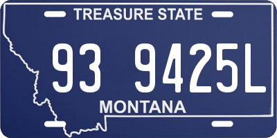 MT license plate 939425L