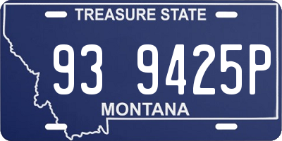 MT license plate 939425P