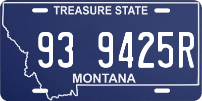 MT license plate 939425R