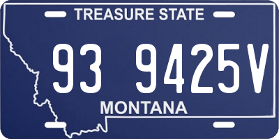 MT license plate 939425V