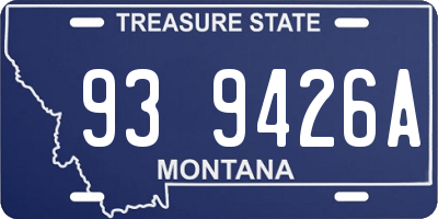 MT license plate 939426A