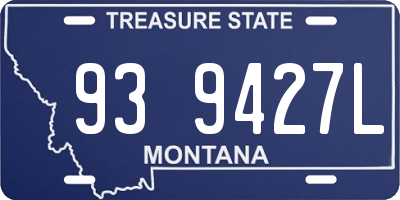 MT license plate 939427L