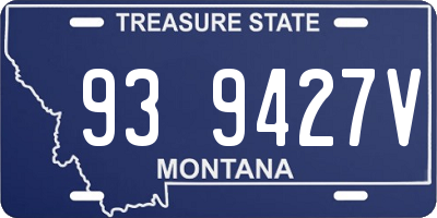 MT license plate 939427V