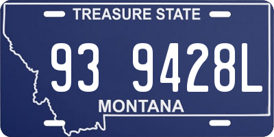 MT license plate 939428L