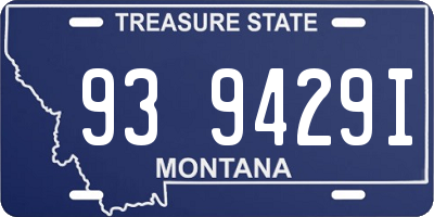 MT license plate 939429I