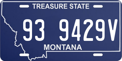 MT license plate 939429V