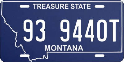 MT license plate 939440T