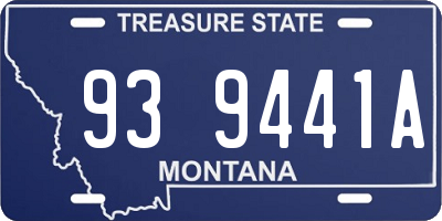 MT license plate 939441A