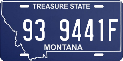 MT license plate 939441F