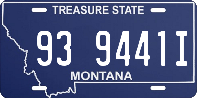 MT license plate 939441I