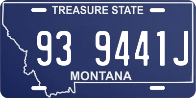 MT license plate 939441J