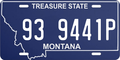 MT license plate 939441P