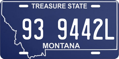 MT license plate 939442L