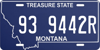 MT license plate 939442R