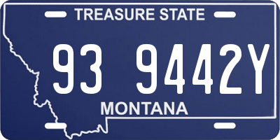 MT license plate 939442Y