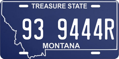 MT license plate 939444R