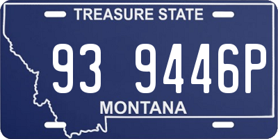 MT license plate 939446P