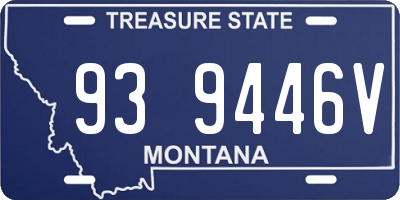 MT license plate 939446V