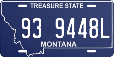 MT license plate 939448L