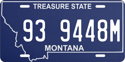 MT license plate 939448M