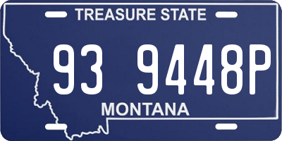 MT license plate 939448P