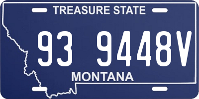 MT license plate 939448V