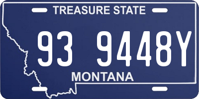 MT license plate 939448Y