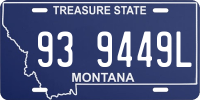 MT license plate 939449L