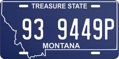 MT license plate 939449P
