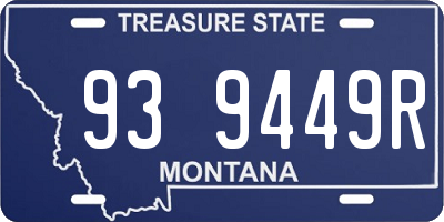 MT license plate 939449R