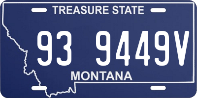 MT license plate 939449V