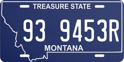 MT license plate 939453R