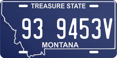 MT license plate 939453V