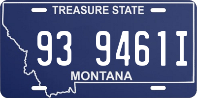 MT license plate 939461I