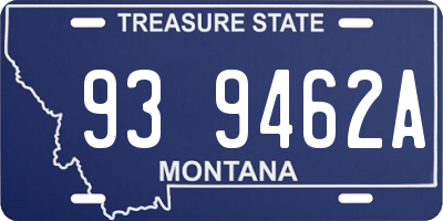 MT license plate 939462A