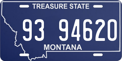 MT license plate 939462O