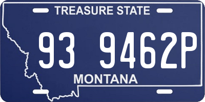 MT license plate 939462P