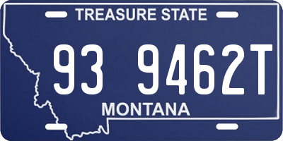 MT license plate 939462T