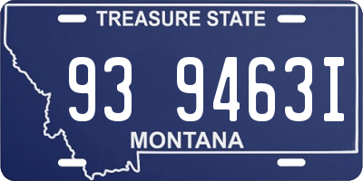 MT license plate 939463I