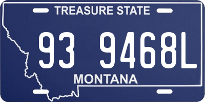 MT license plate 939468L