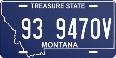 MT license plate 939470V