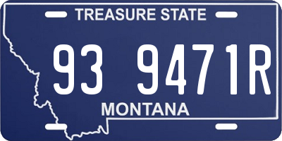 MT license plate 939471R
