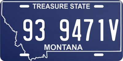 MT license plate 939471V