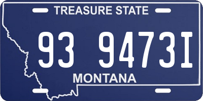MT license plate 939473I