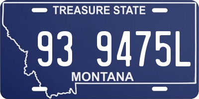 MT license plate 939475L