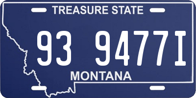 MT license plate 939477I