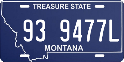 MT license plate 939477L